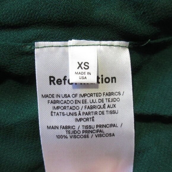 NWT Reformation Melba Midi in Emilia Green Floral Wrap Dress XS $278 - Picture 6 of 8